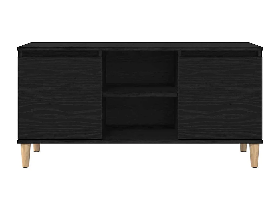 Meuble TV Noir 102 x 35 x 50 cm Bois d'ingénierie