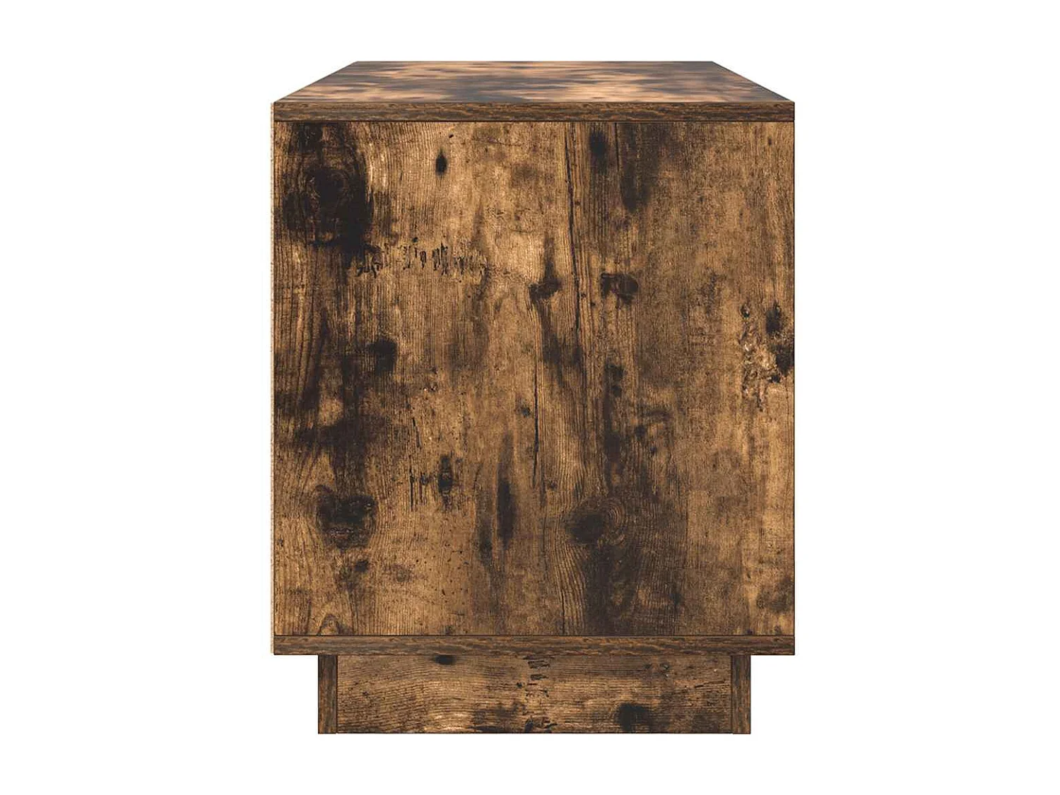 Meuble TV avec lumières LED chêne fumé 100x41x50 cm