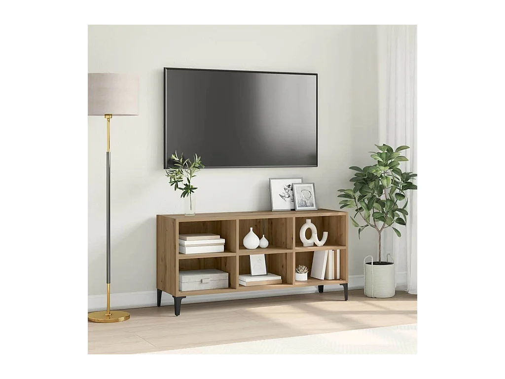 Meuble TV Marron 69.5 x 30 x 50 cm Bois d'ingénierie