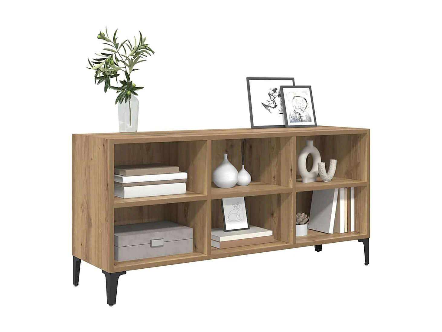 Meuble TV Marron 69.5 x 30 x 50 cm Bois d'ingénierie