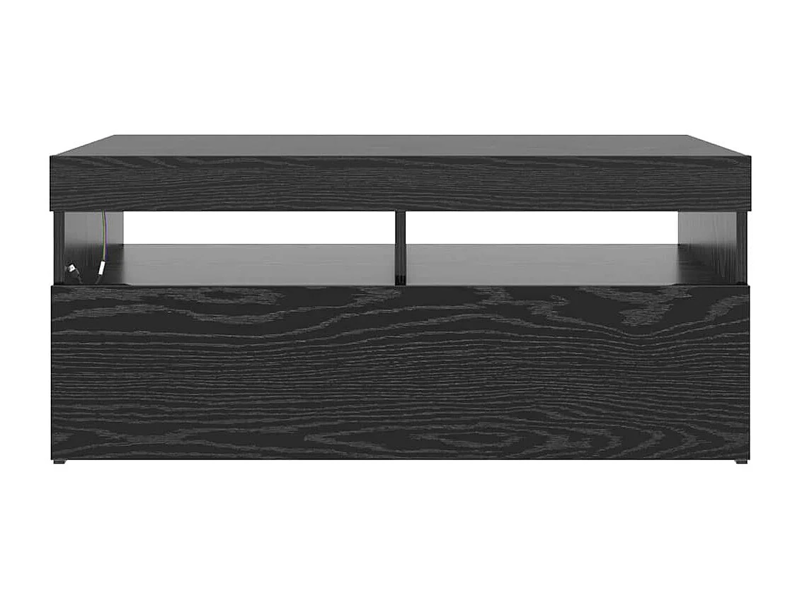 Meuble TV Noir 90 x 35 x 40 cm Bois d'ingénierie