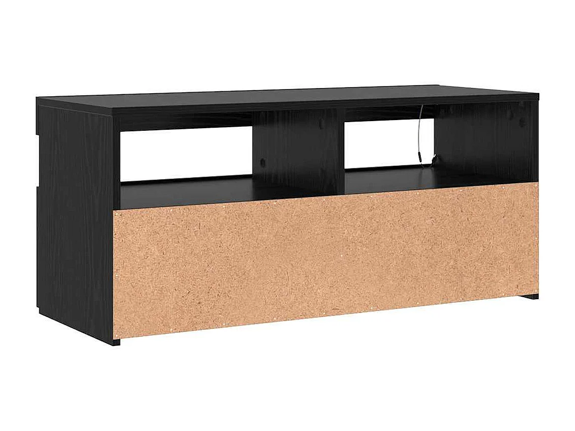 Meuble TV Noir 90 x 35 x 40 cm Bois d'ingénierie