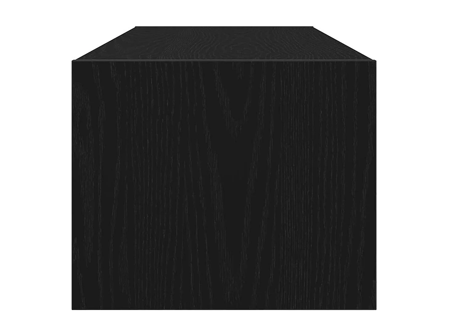 Meuble TV chêne noir 100x31x25,5 cm bois d'ingénierie