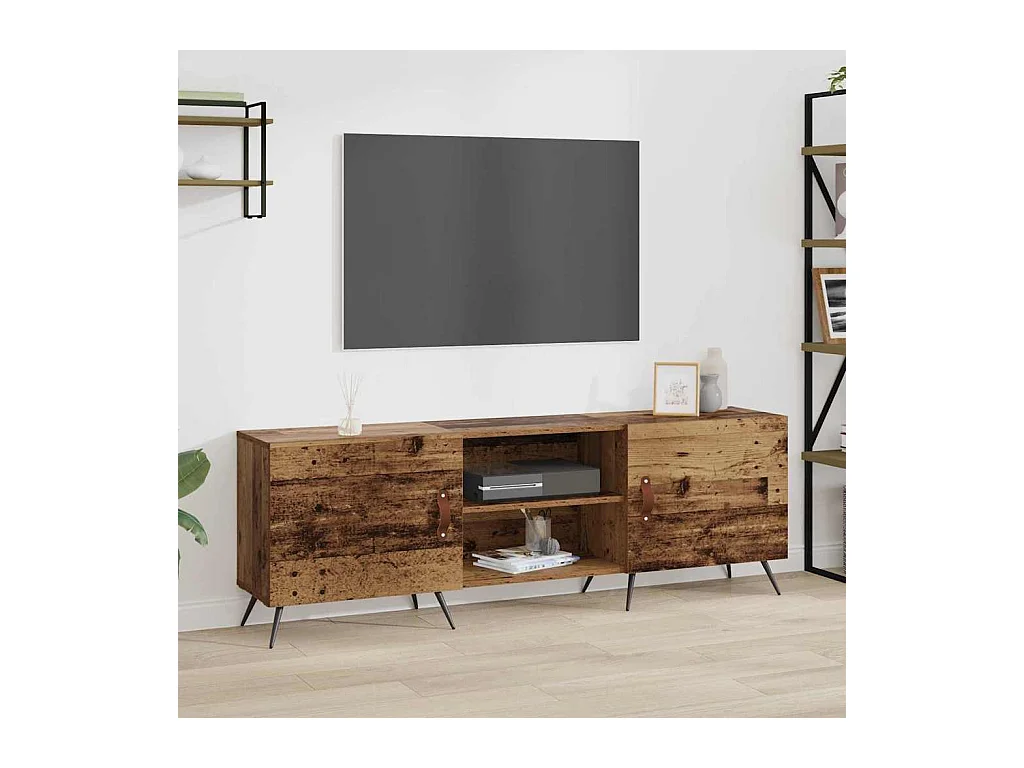 Meuble TV Bois ancien 150 x 30 x 50 cm Bois d'ingénierie