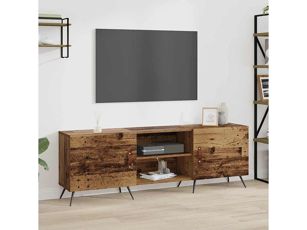 Meuble TV Bois ancien 150 x 30 x 50 cm Bois d'ingénierie