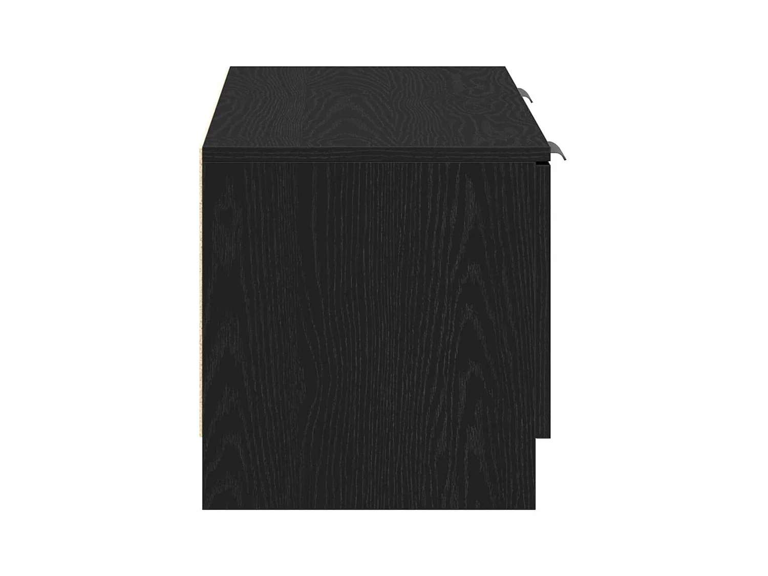 Meuble TV Noir 102 x 35 x 36,5 cm Bois d'ingénierie
