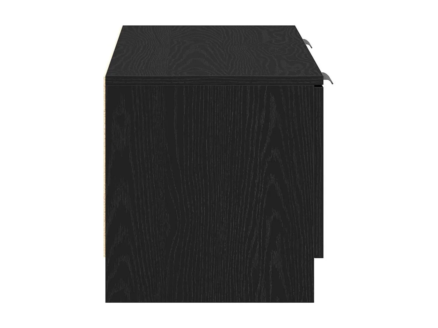 Meuble TV Noir 102 x 35 x 36,5 cm Bois d'ingénierie