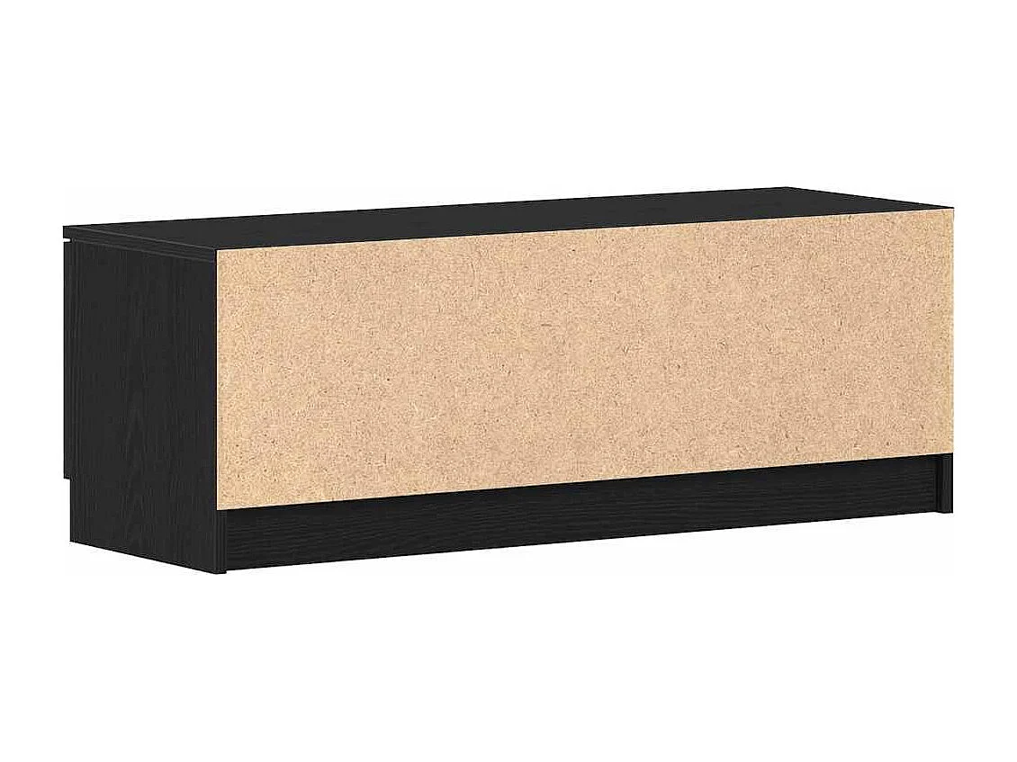 Meuble TV Noir 102 x 35 x 36,5 cm Bois d'ingénierie