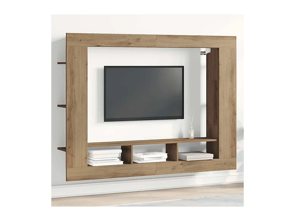 Gabinete para TV carvalho artisiano 152 x 22 x 113 cm