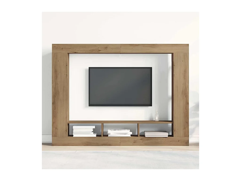 Gabinete para TV carvalho artisiano 152 x 22 x 113 cm