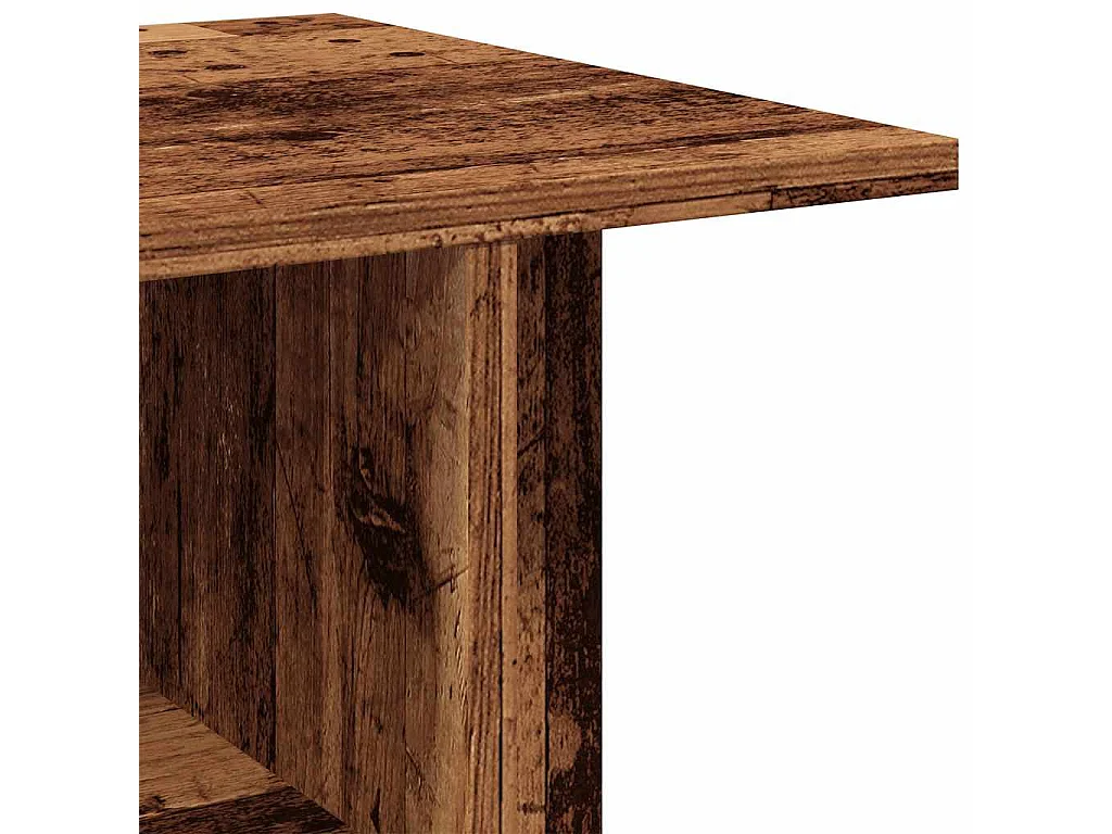 Meuble TV avec roulettes vieux bois 80x40x45 cm bois ingénierie