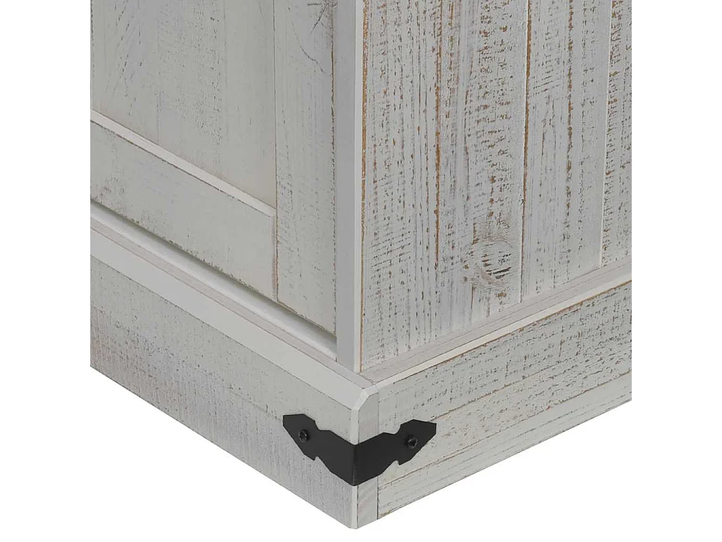 Meuble TV HALDEN 2 portes coulissantes blanc 150x40x60 cm