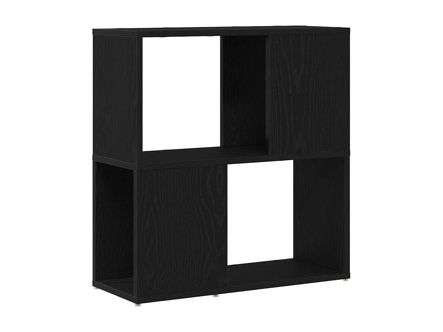 Meuble TV Noir 60 x 24 x 63 cm Bois d'ingénierie