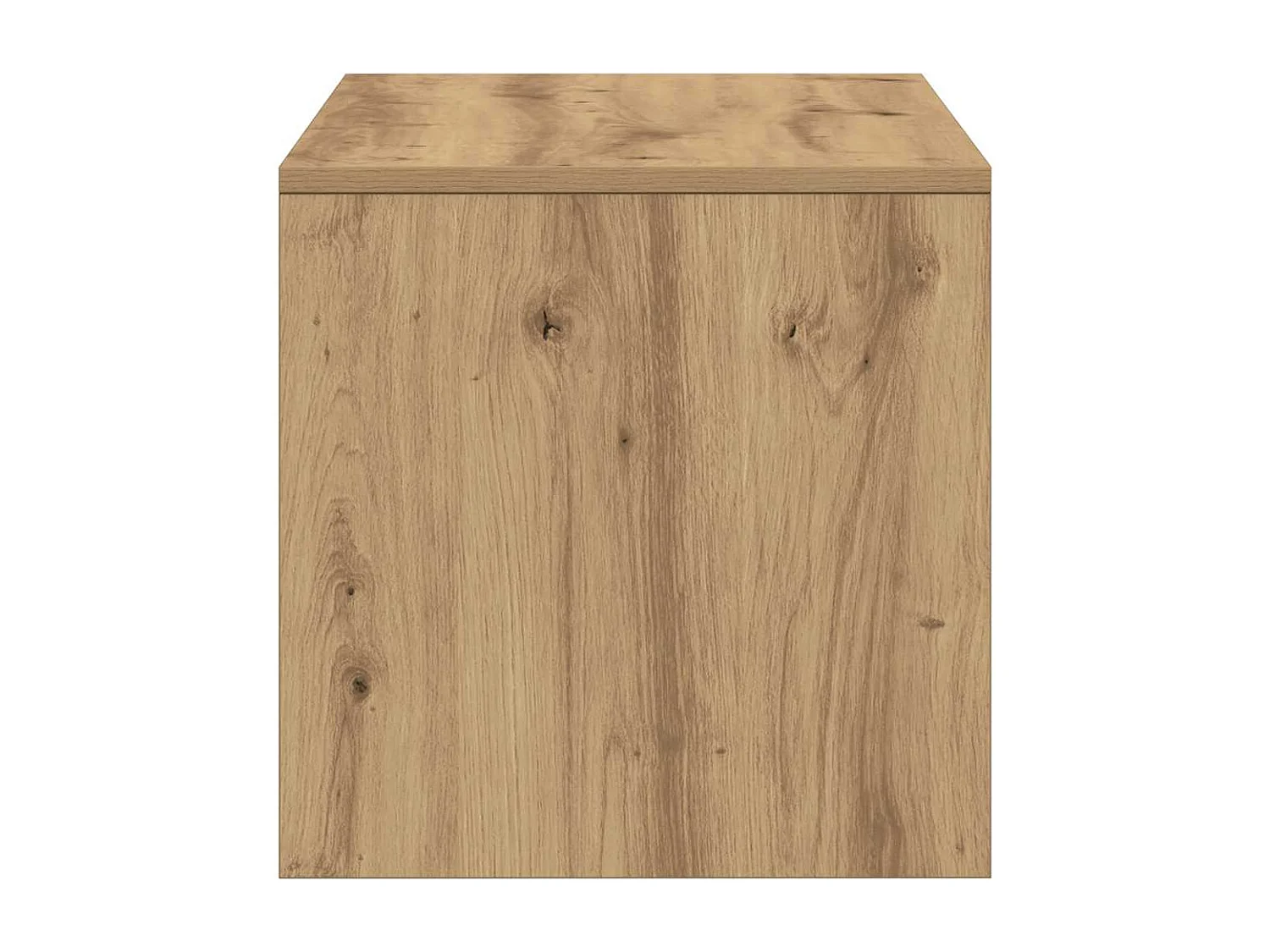 Meuble TV chêne artisanal 100x40x40 cm bois d'ingénierie