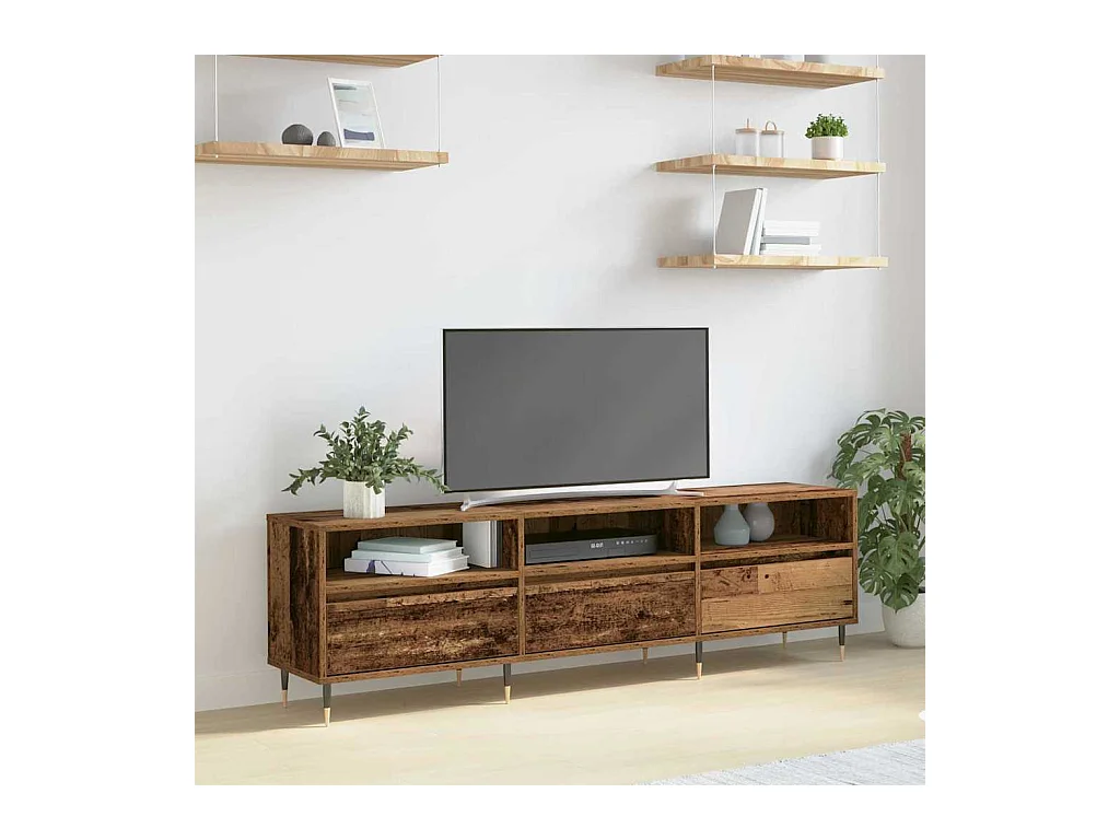 Gabinete para TV Madeira antiga 150 x 30 x 44.5 cm