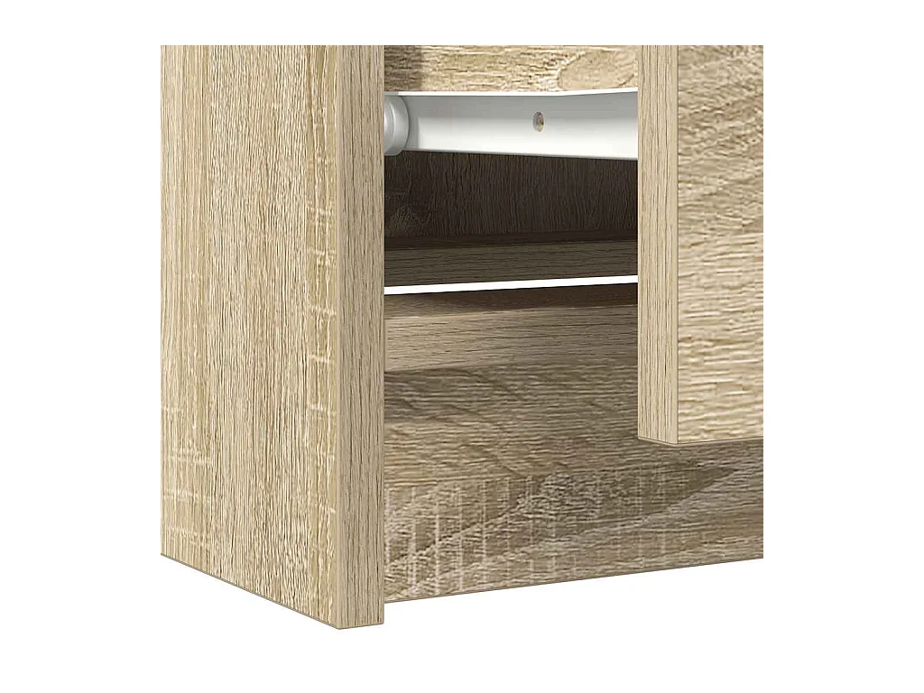 Meuble TV chêne sonoma 60x35x54 cm bois d'ingénierie