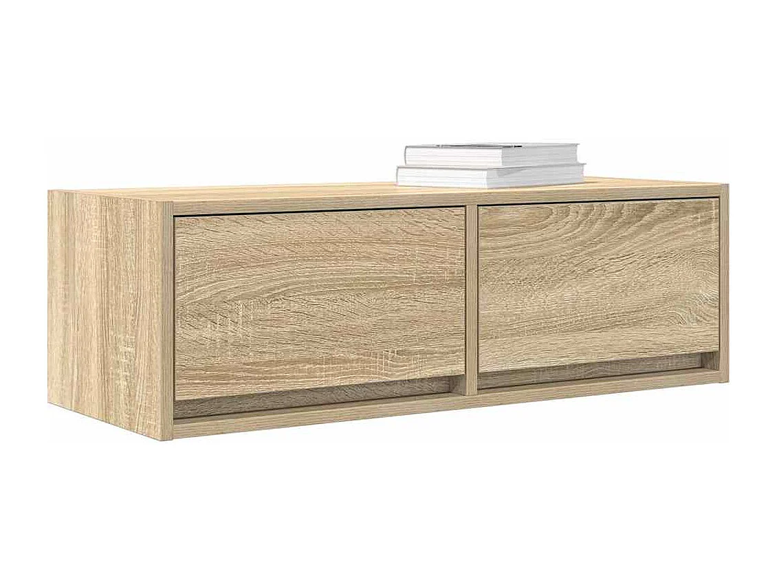 Muebles de TV 2 uds Roble Sonoma 80x31x25,5cm Madera ingeniería