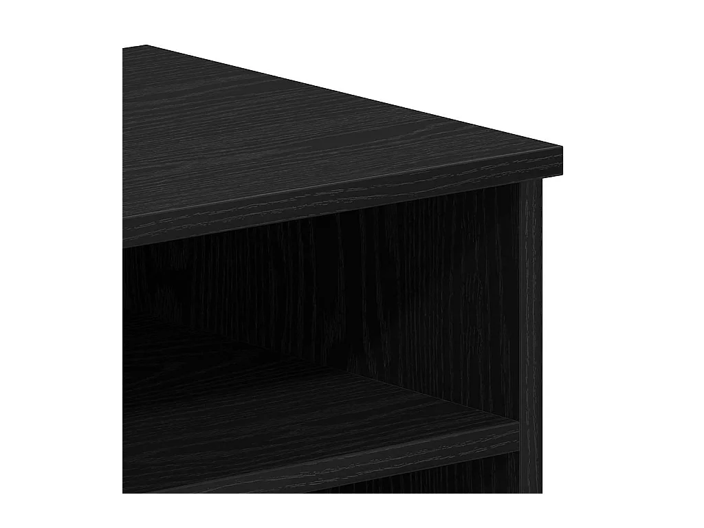 Meuble TV 2 pièces Noir 80 x 35 x 36.5 cm Bois d'ingénierie
