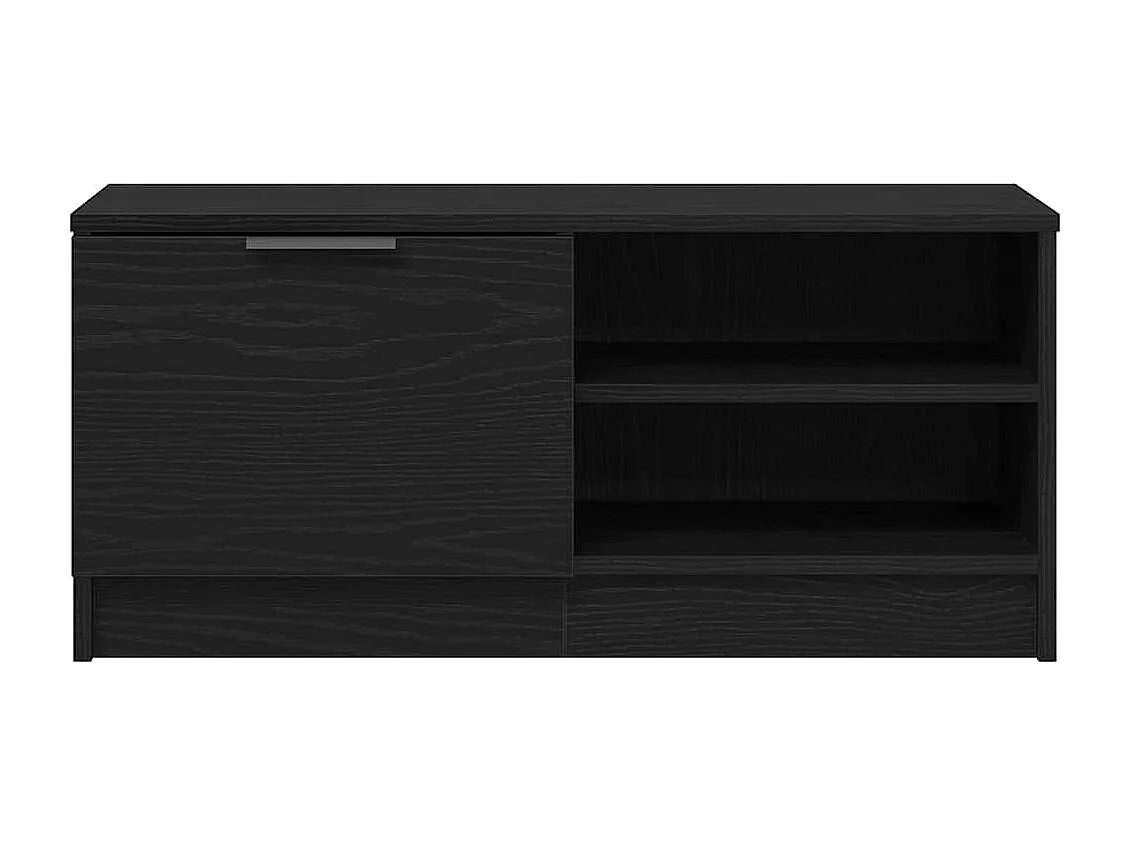 Meuble TV 2 pièces Noir 80 x 35 x 36.5 cm Bois d'ingénierie