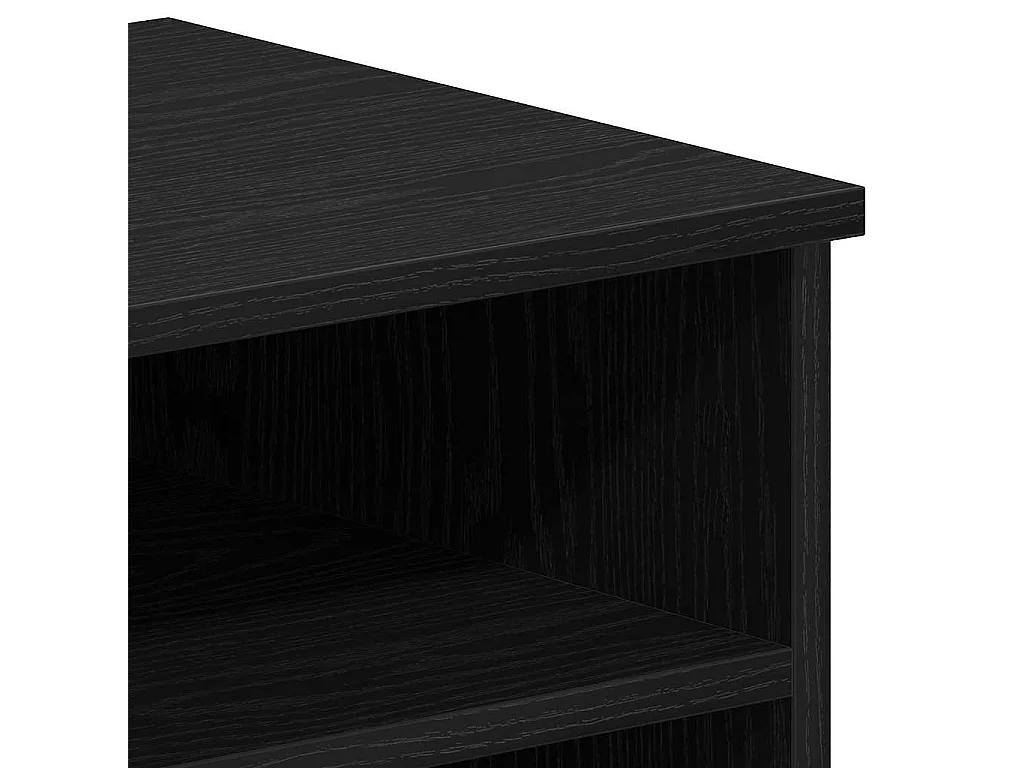 Meuble TV 2 pièces Noir 80 x 35 x 36.5 cm Bois d'ingénierie