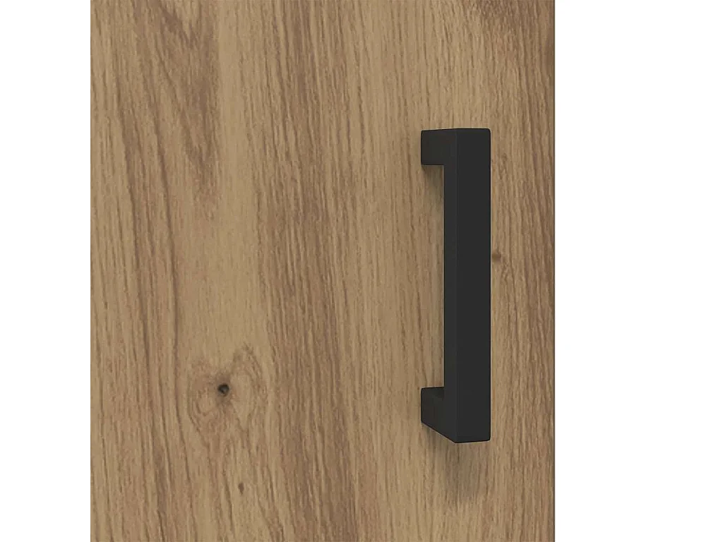 Meuble TV chêne artisanal 150x30x50 cm bois d'ingénierie