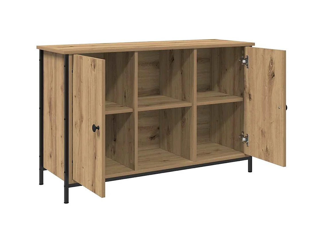 Meuble TV chêne artisanal 101 x 35 x 65 cm Bois d'ingénierie