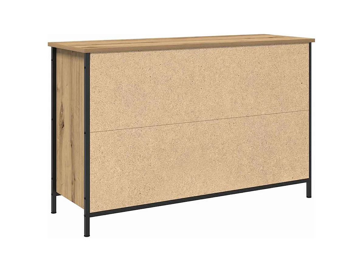 Meuble TV chêne artisanal 101 x 35 x 65 cm Bois d'ingénierie