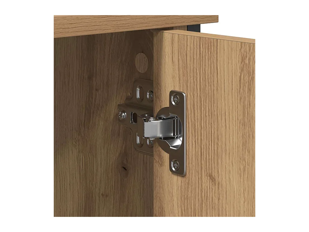 Meuble TV chêne artisanal 101 x 35 x 65 cm Bois d'ingénierie