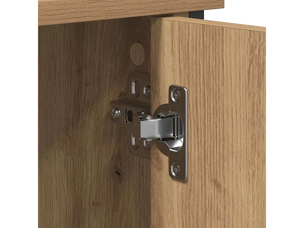 Meuble TV chêne artisanal 101 x 35 x 65 cm Bois d'ingénierie