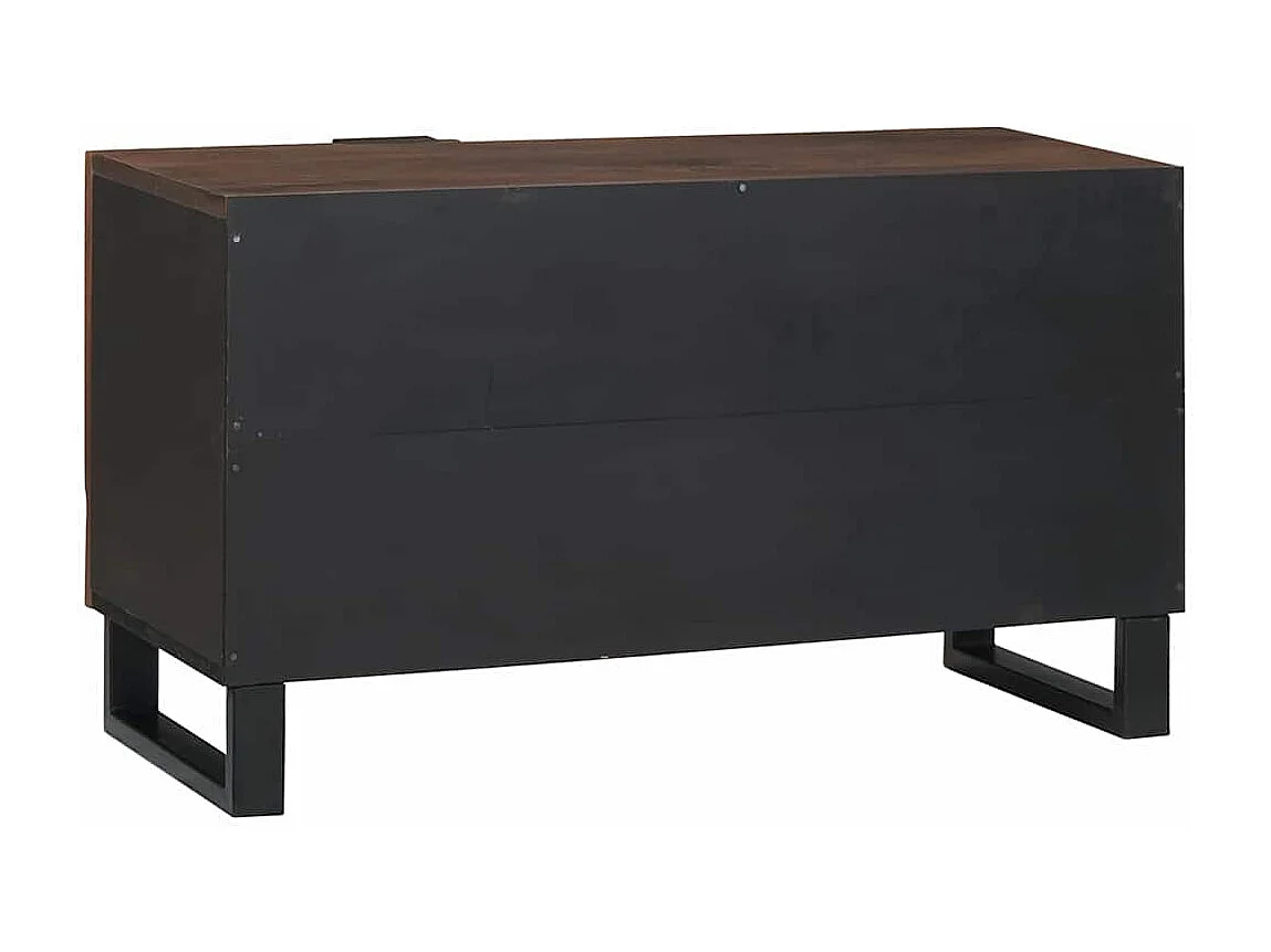 Meuble TV Marron 80 x 33 x 46 cm bois de manguier massif