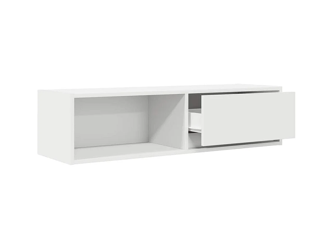 Meubles TV 2 pièces blanc 100x31x25,5 cm bois d'ingénierie