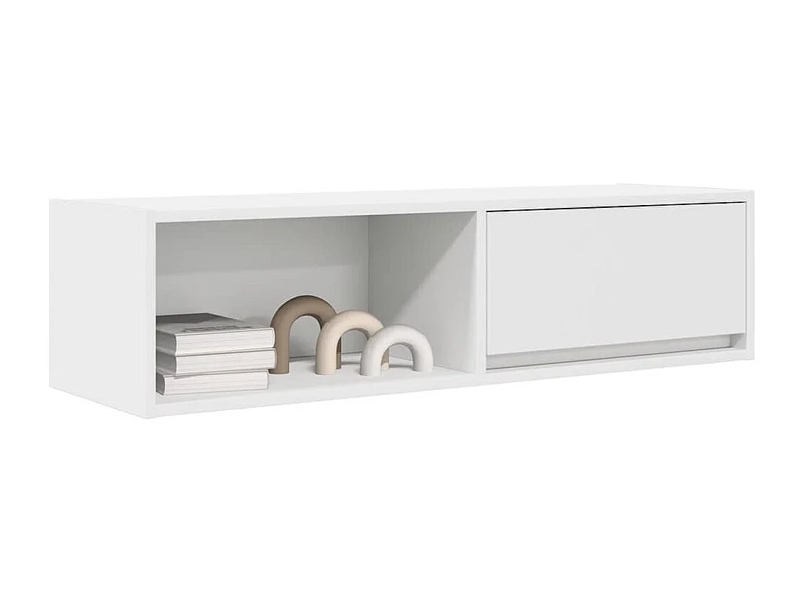 Meubles TV 2 pièces blanc 100x31x25,5 cm bois d'ingénierie