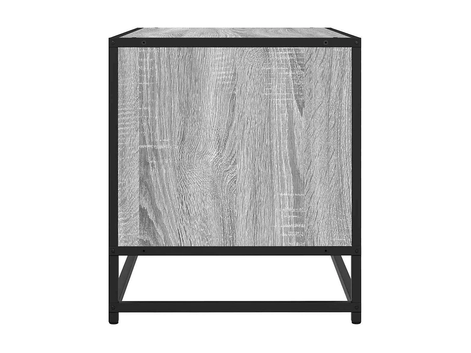 Meuble TV sonoma gris 61x40x46 cm bois d'ingénierie et métal
