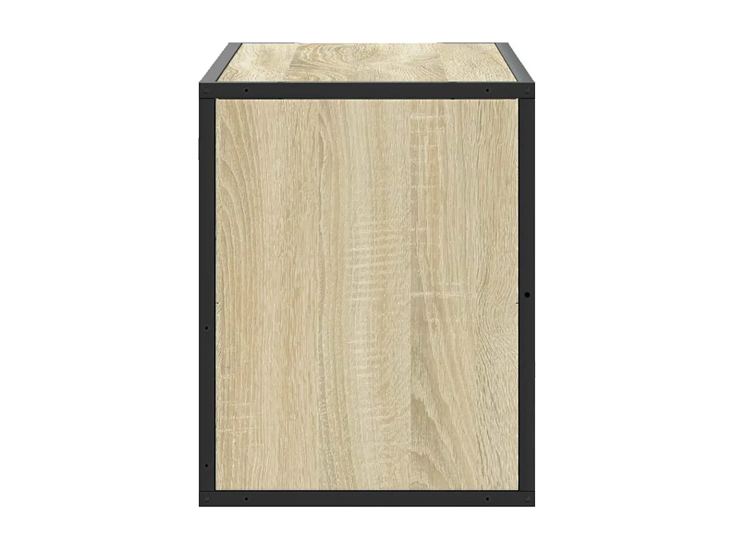 Meuble TV chêne sonoma 80x31x39,5 cm bois d'ingénierie et métal