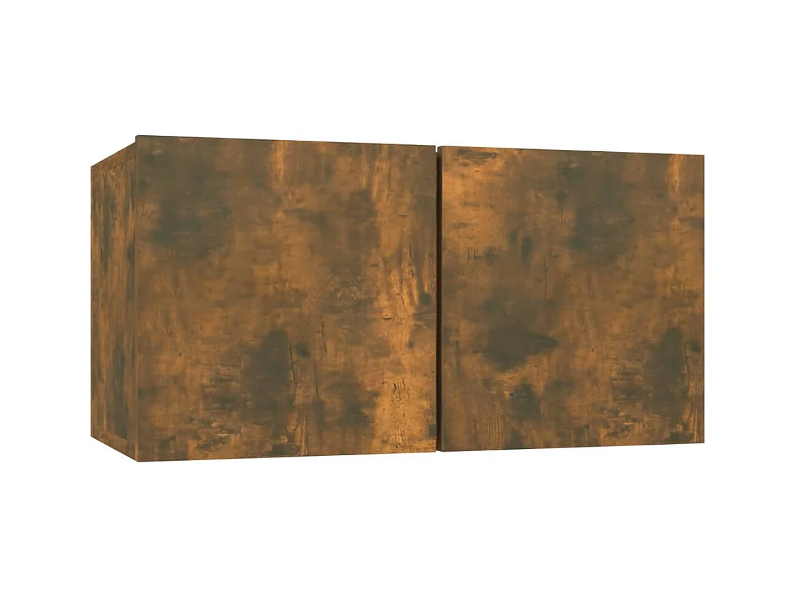 Meubles TV 8 pièces Chêne fumé 60x30x30 cm Bois d'ingénierie