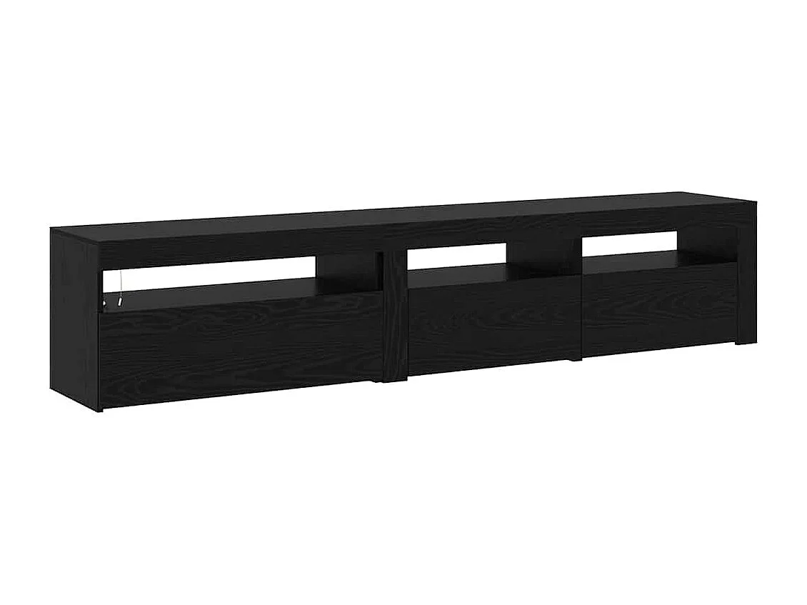 Gabinetes para TV 2 pcs Roble negro 195 x 35 x 40 cm