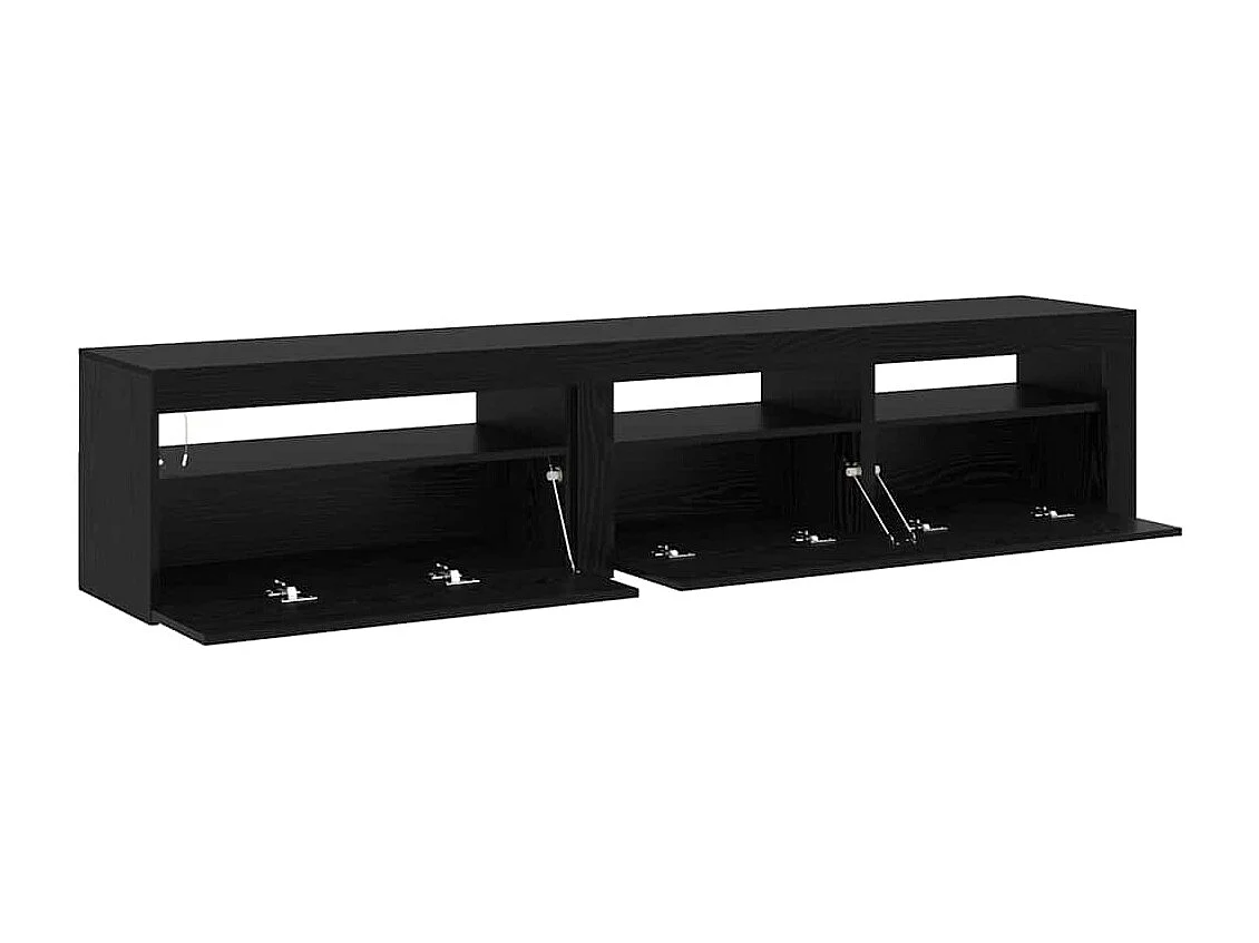 Meubles TV 2 pièces Chêne noir 195 x 35 x 40 cm Bois d'ingénierie