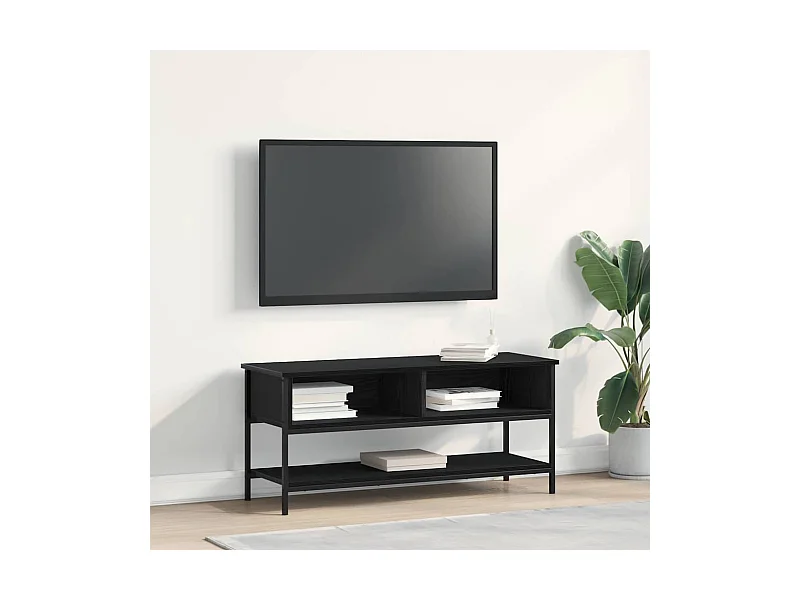 Meuble TV Chêne noir 100 x 35 x 45 cm Bois d'ingénierie
