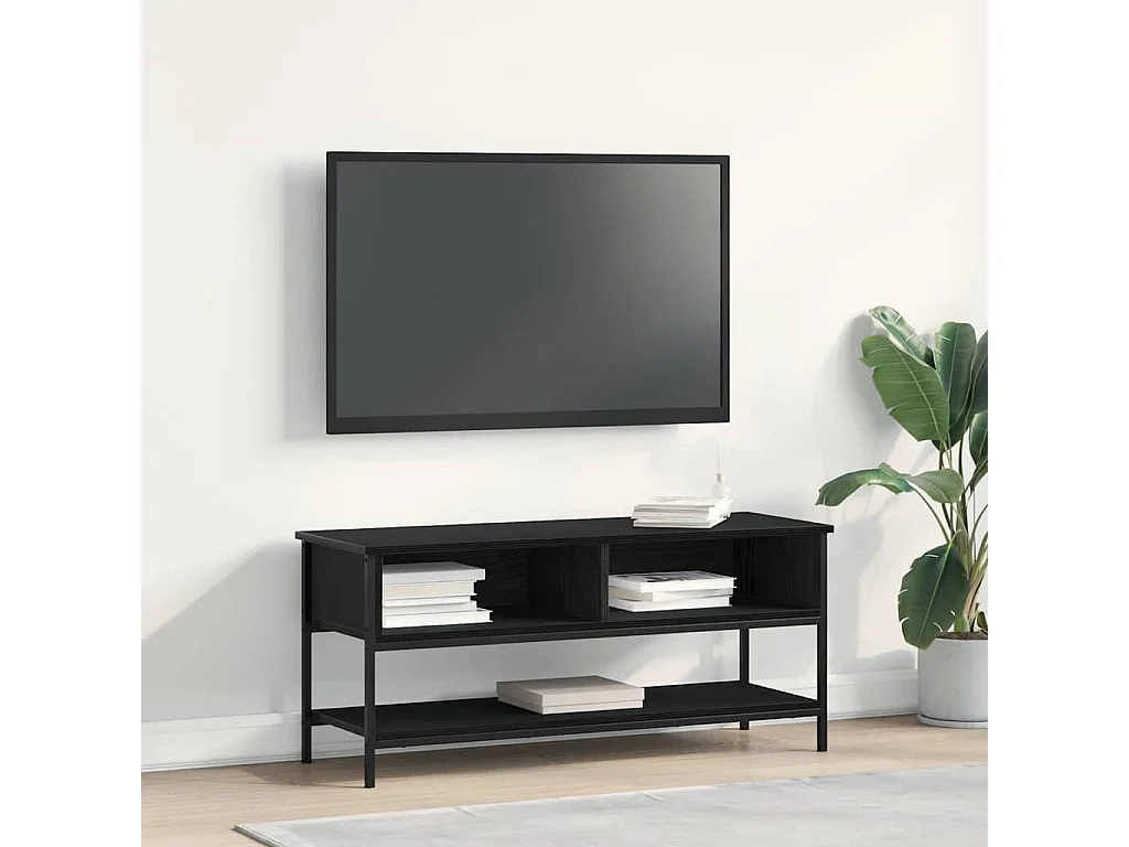 Meuble TV Chêne noir 100 x 35 x 45 cm Bois d'ingénierie
