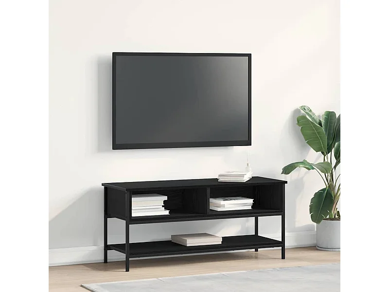 Meuble TV Chêne noir 100 x 35 x 45 cm Bois d'ingénierie