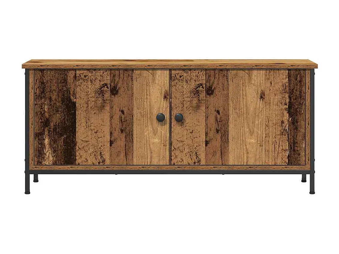 Meuble TV Bois ancien 100 x 35 x 45 cm Bois d'ingénierie