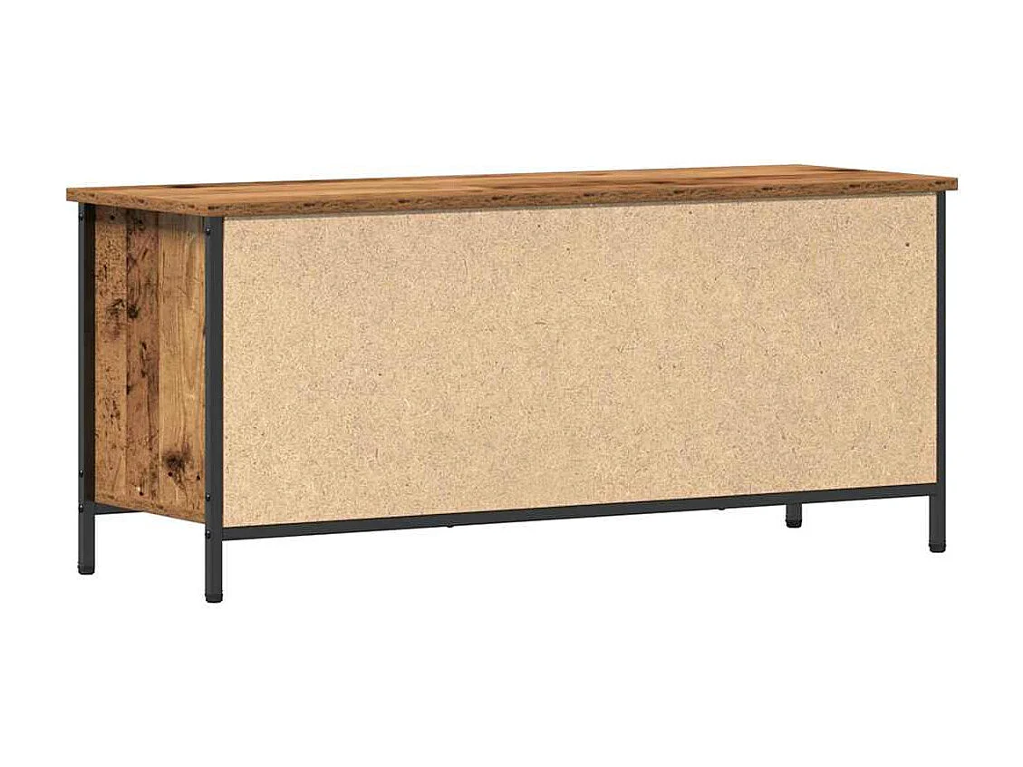 Meuble TV Bois ancien 100 x 35 x 45 cm Bois d'ingénierie