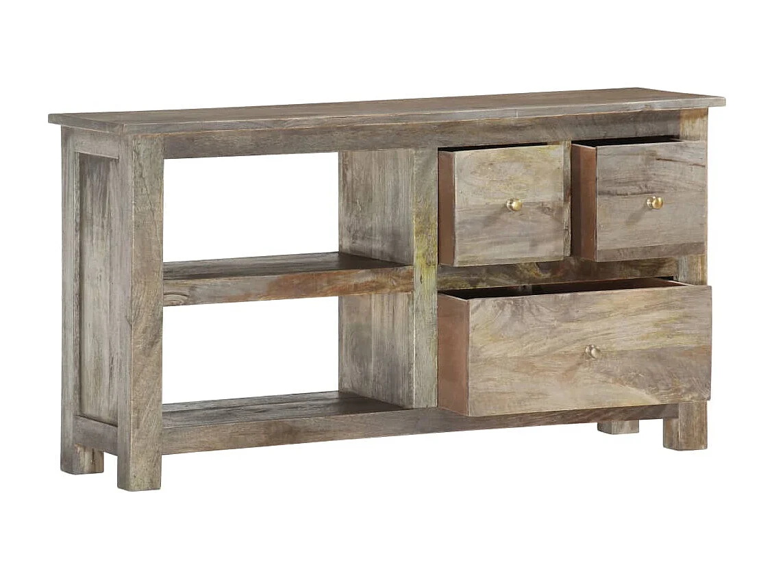 Meuble TV 100x30x55 cm Bois de manguier massif