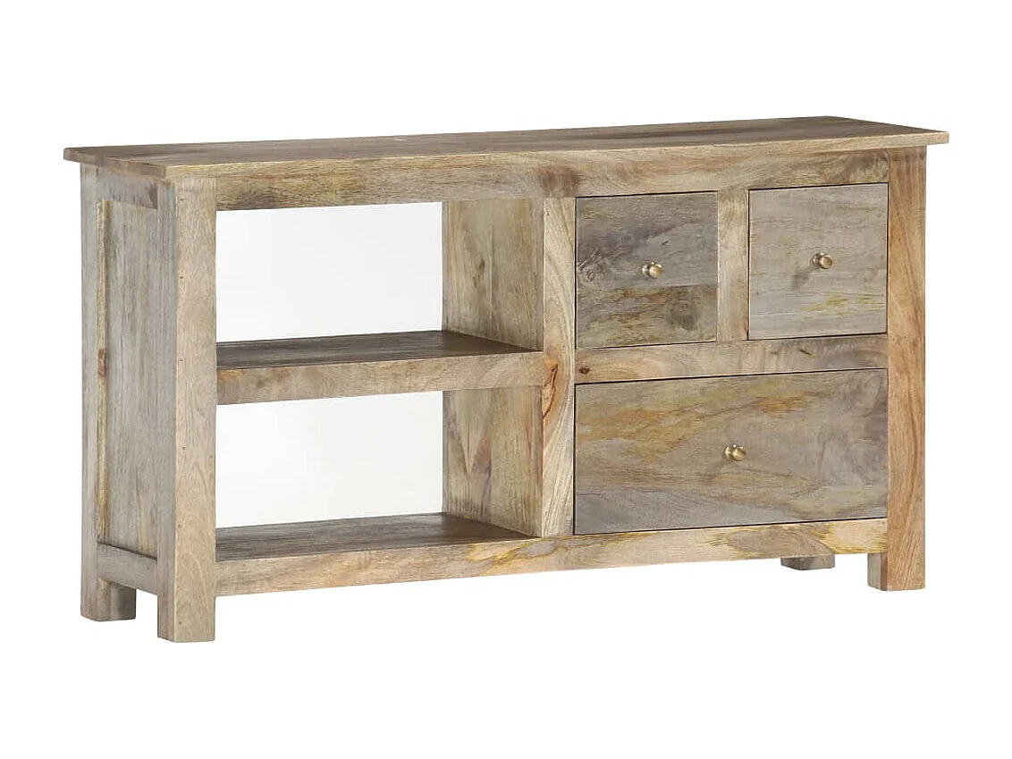 Meuble TV 100x30x55 cm Bois de manguier massif