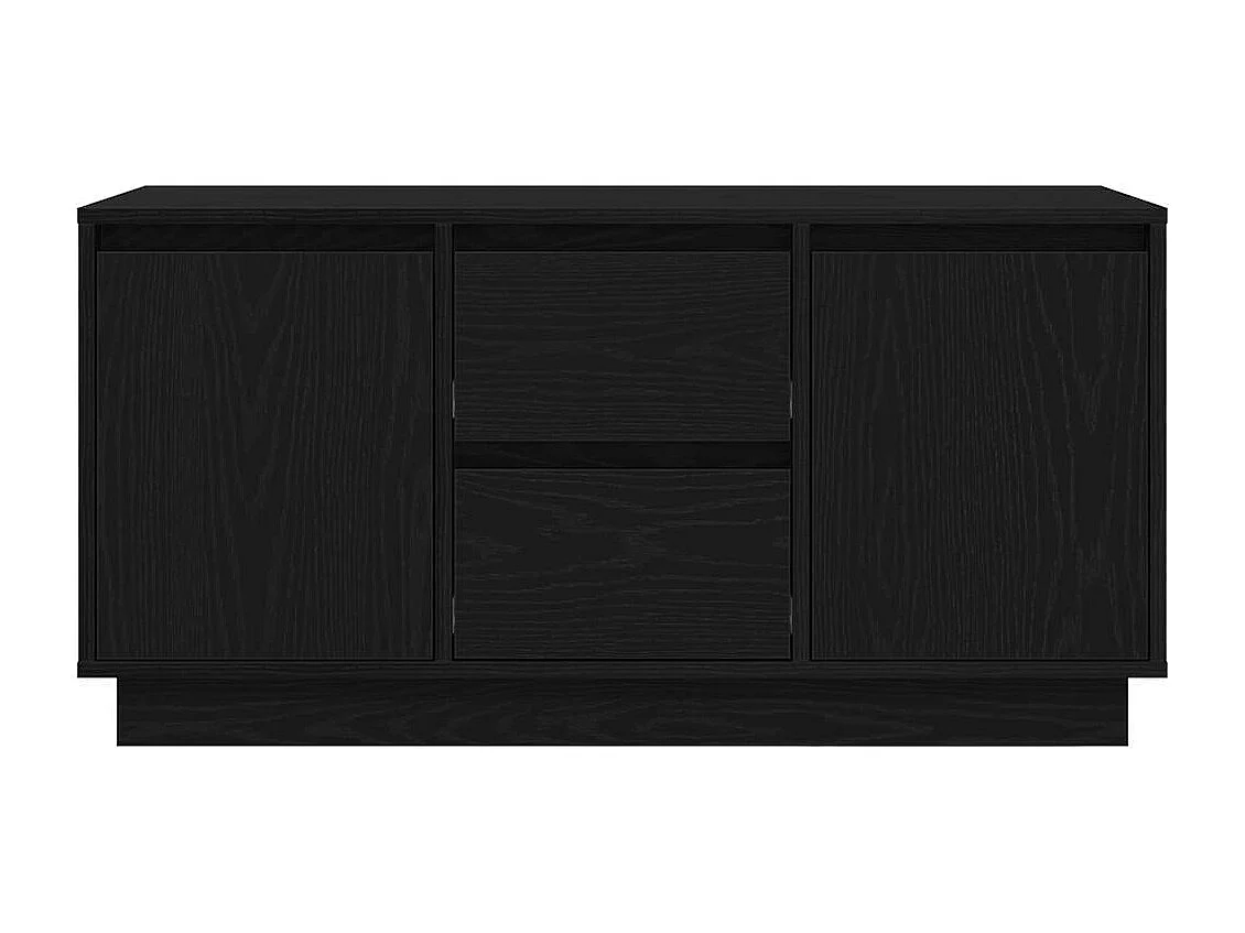 Meuble TV avec lumières LED chêne noir 100x41x50 cm