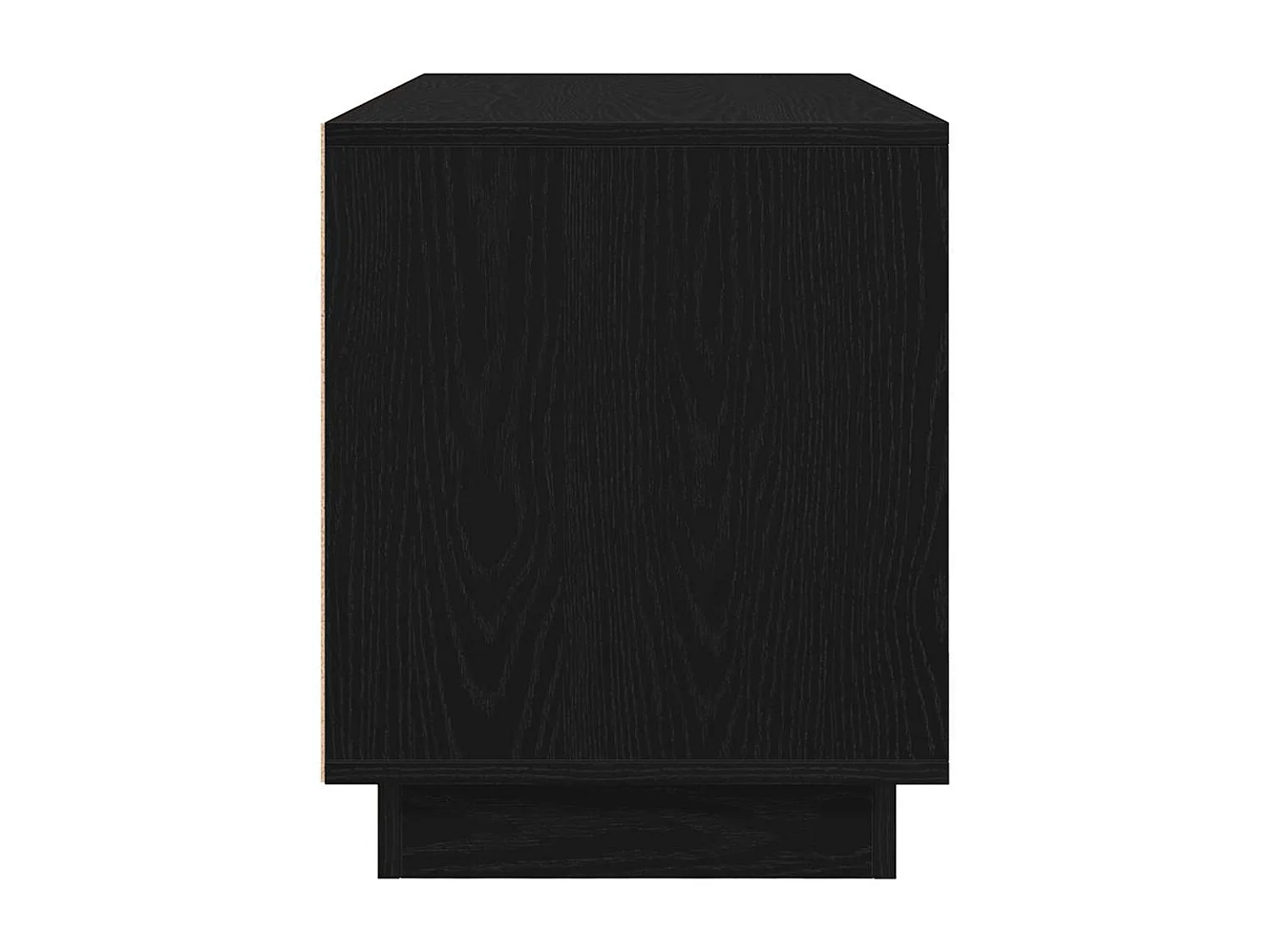 Meuble TV avec lumières LED chêne noir 100x41x50 cm