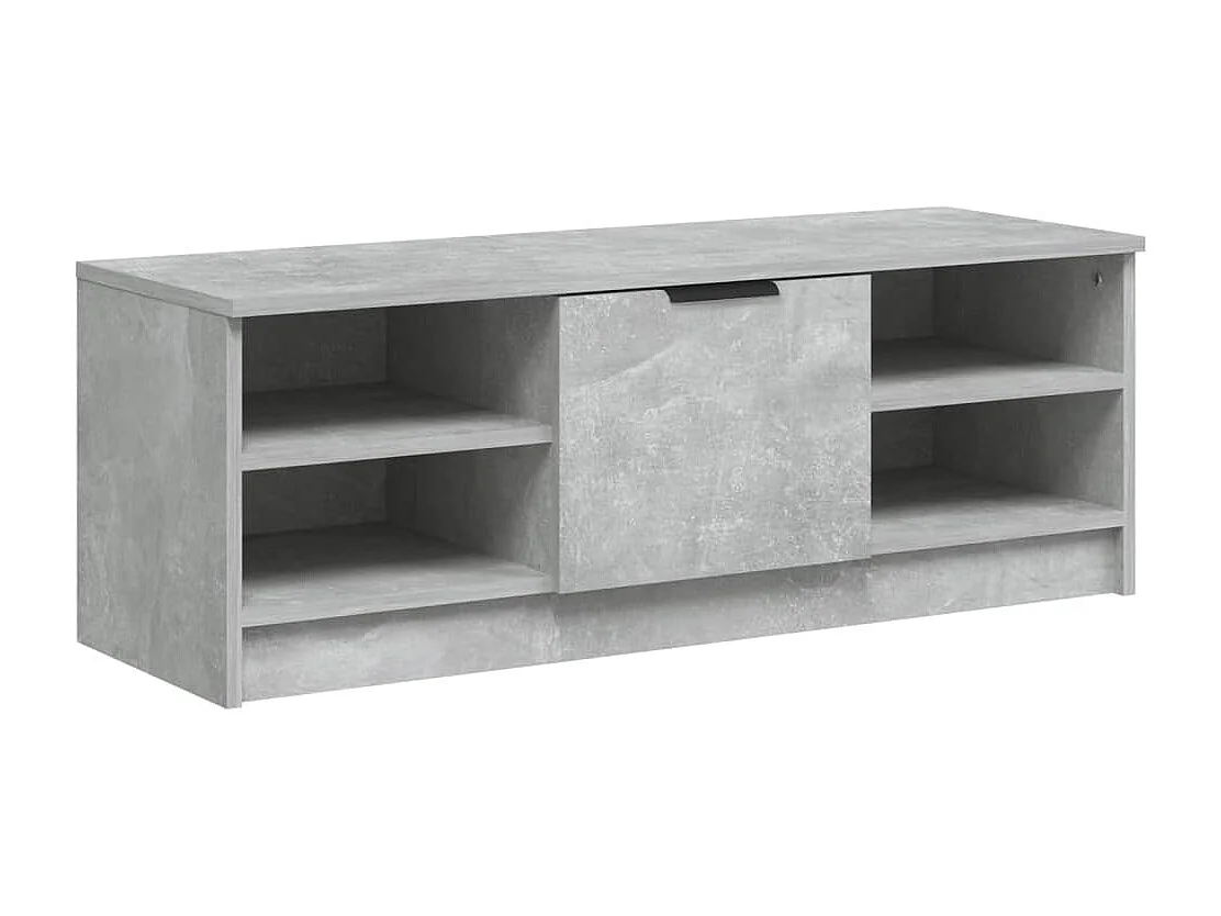 Mueble de TV madera contrachapada gris hormigón 102x35,5x36,5cm