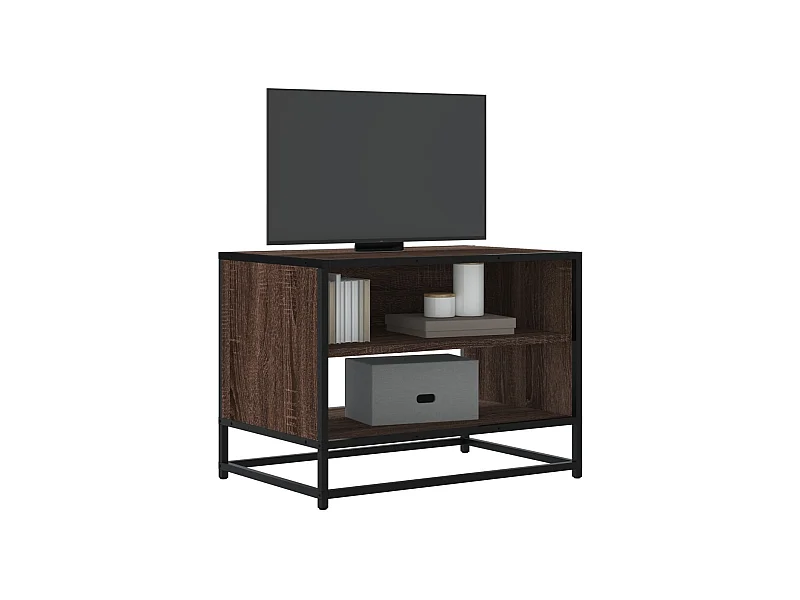 Móvel TV 61x40x46 cm derivados madeira/metal carvalho castanho