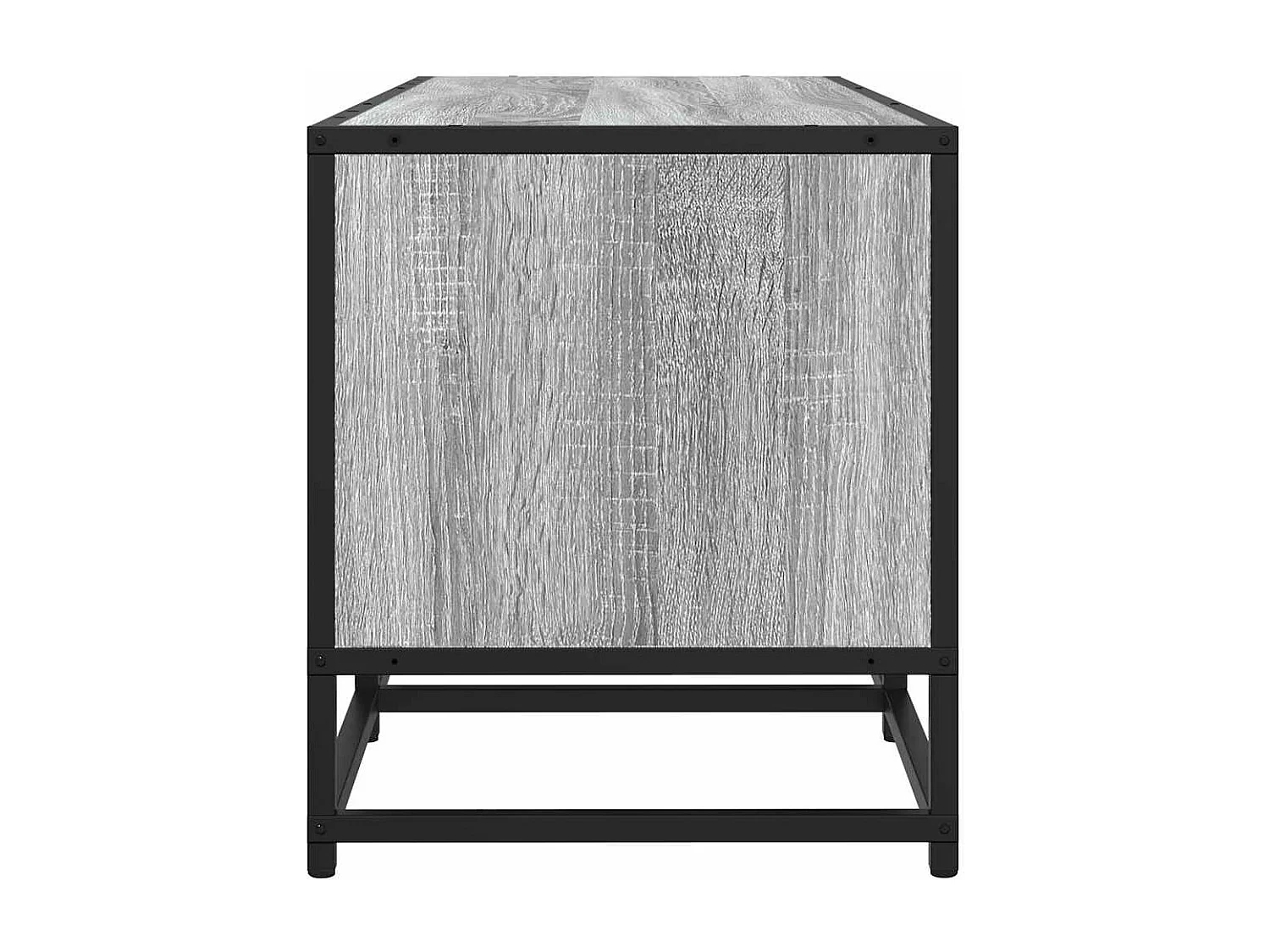 Meuble TV sonoma gris 160x35x41 cm bois d'ingénierie et métal