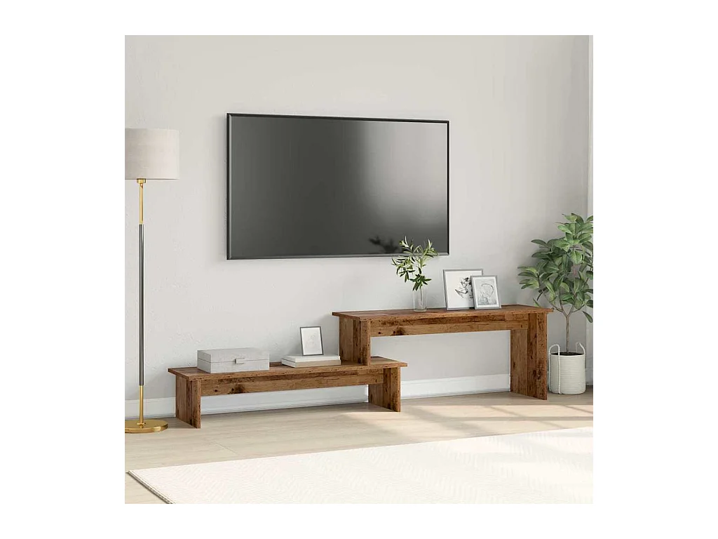 Meuble TV Bois ancien 180 x 30 x 43 cm Bois d'ingénierie